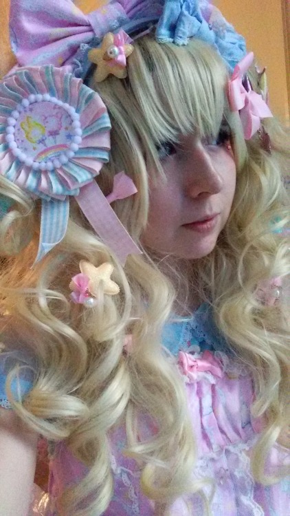 I made a rosette to match Cotton Candy Shop!