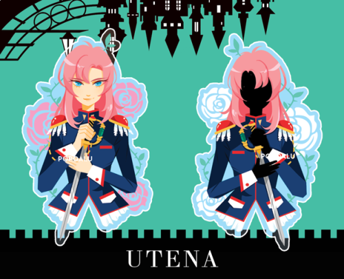 rainingcats: Someday, together, we’ll shine. Utena charms are done! I’ll have these at F