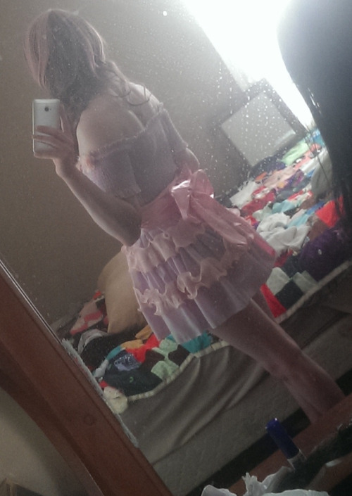 cdisabel: sissyjessystuff:Very new at tumblr, but here’s my sissy crossdressing self! Do you think s