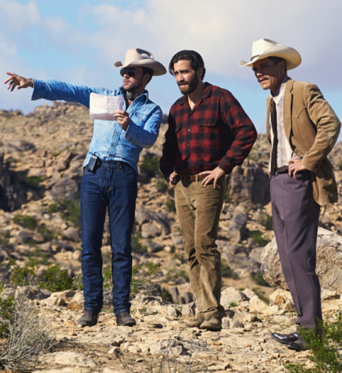 thefilmstage:Tom Ford, Jake Gyllenhaal, and Michael Shannon on the set of Nocturnal Animals.Our reco