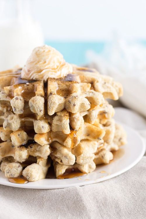 FIXATE Protein Waffles - These Belgian style protein waffles cook up light and fluffy, while al