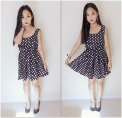 mieuku:  Dotted Bowknot dress sponsored by