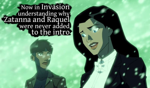 Young Justice fans problem #233: Now in Invasion understanding why Zatanna and Raquel were never add