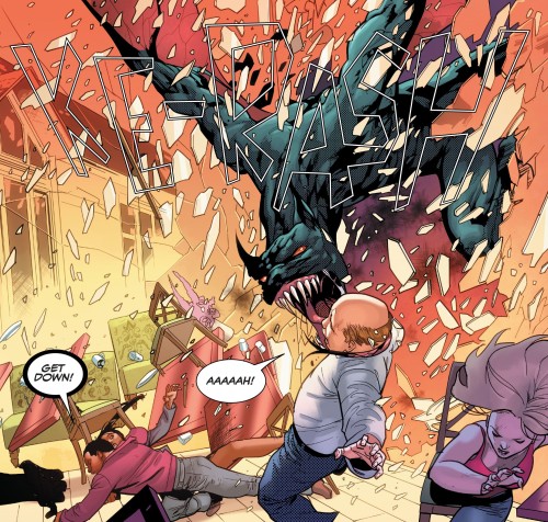 From King in Black: Planet ofthe Symbiotes #002Art by Kyle Hotz, Jan Bazalduaand Rachelle RosenbergW