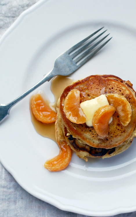 Buckwheat Orange Pancakes 4 tablespoons butter, melted and cooled 1 &frac14; cup all-purpose flour 1