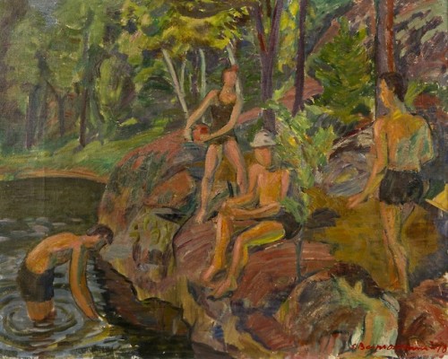 Summer Day   -    Sam VanniFinnish , 1908-1992Oil on canvas, 65 x 81 cm  25.59 x 31.89 in.