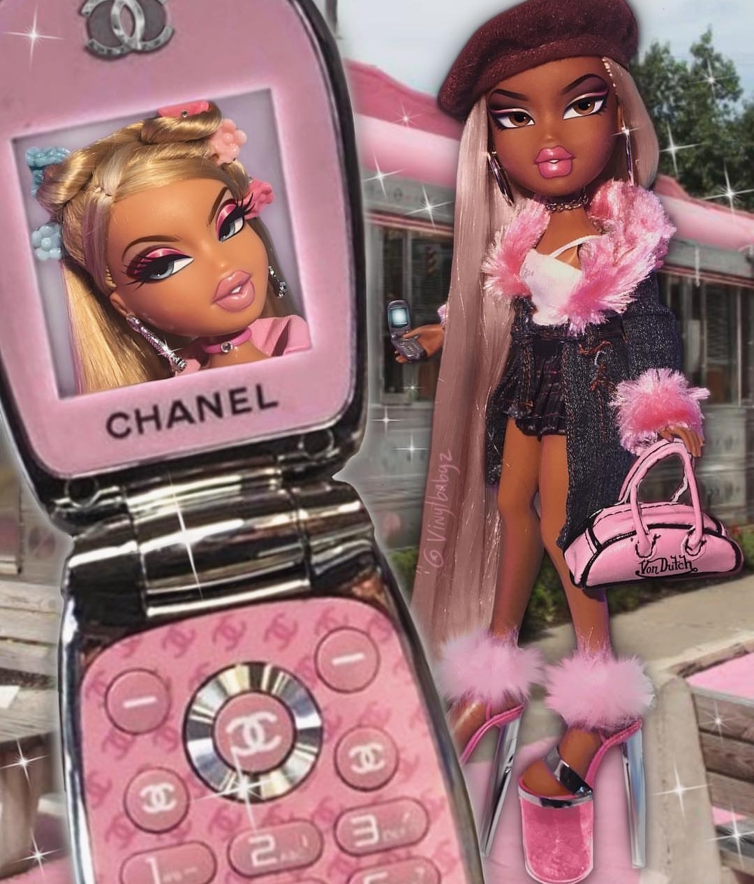 barbie flip phone real