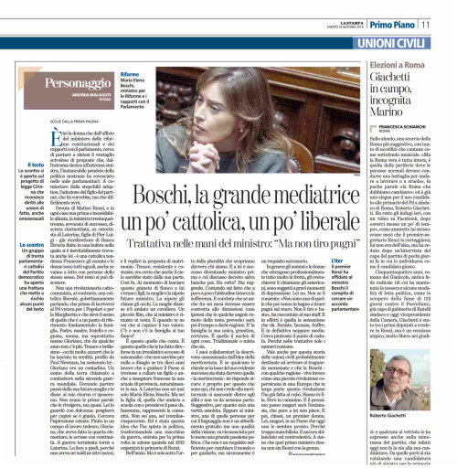 La Stampa, 16 Gennaio 2016