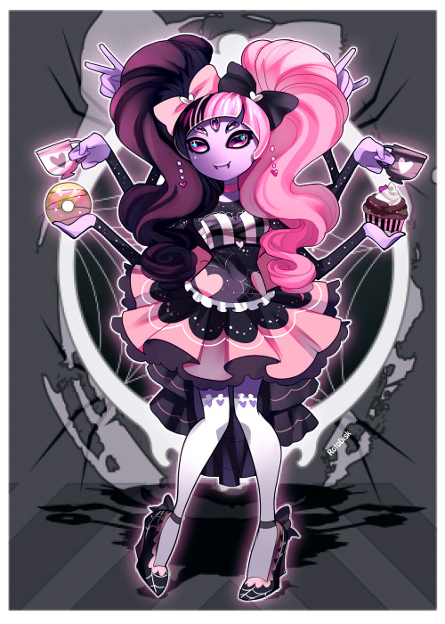 rotodisk: Wanted to do an older Muffet with two-toned hair but as usual I failed~