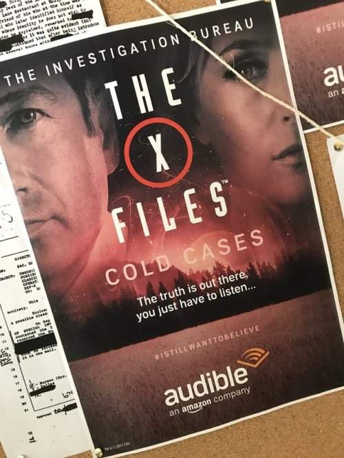  Audible’s @thexfilesfox​ Cold Cases opened today! The truth is still out there! Go to http://www.au