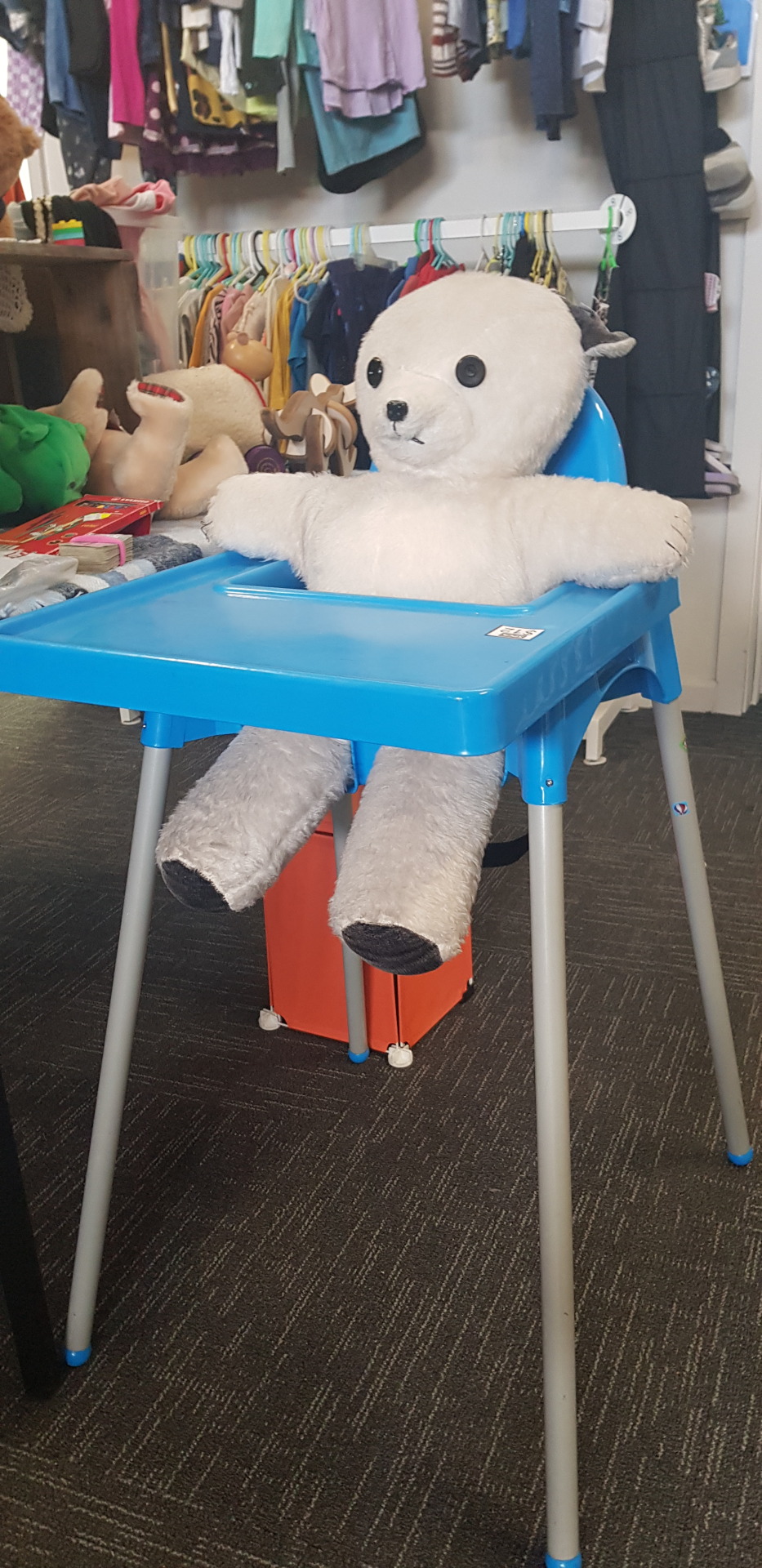 Shoutout To This Autistic Ass Teddy Bear At The Thrift Store I Volunteer At