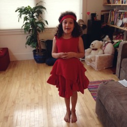 makeorangejuice:  my lil sister dressed up
