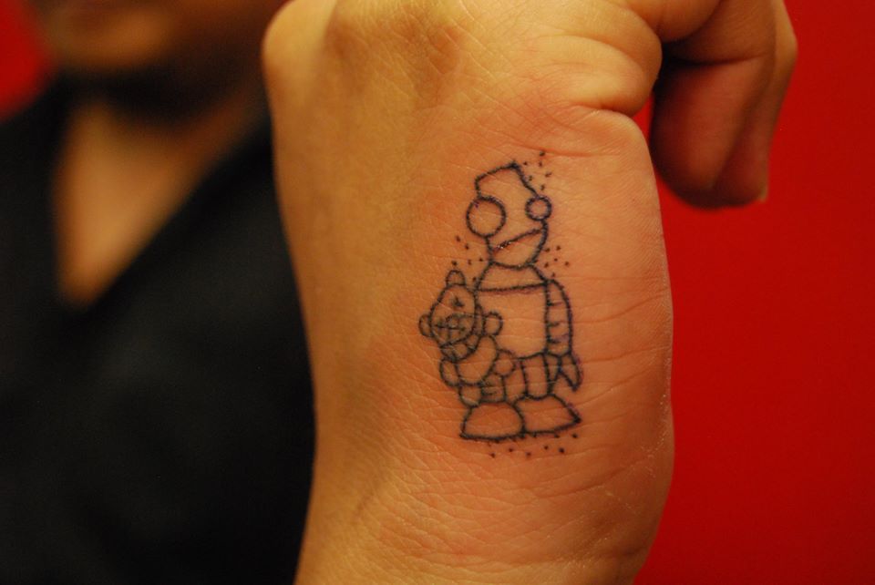 fuckyeahtattoos:  New friend I got during a Friday the 13th $13 special. Tattoo by