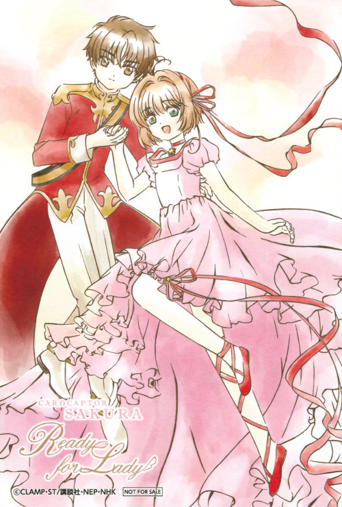 Illustrations for Cardcaptor Sakura READY FOR LADY, three of them are from bonus postcards, the last