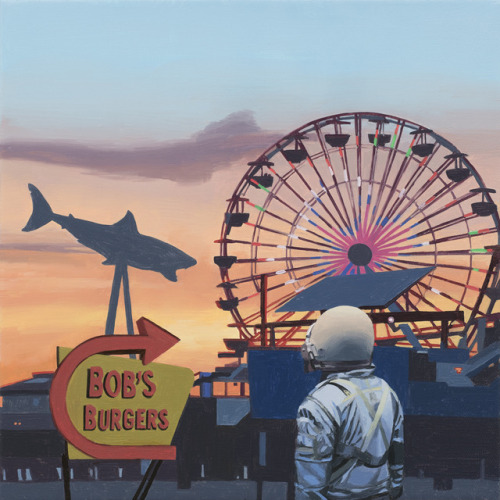 neutrinotempest:supersonicart:Scott Listfield’s “Franchise.”Paintings from ar