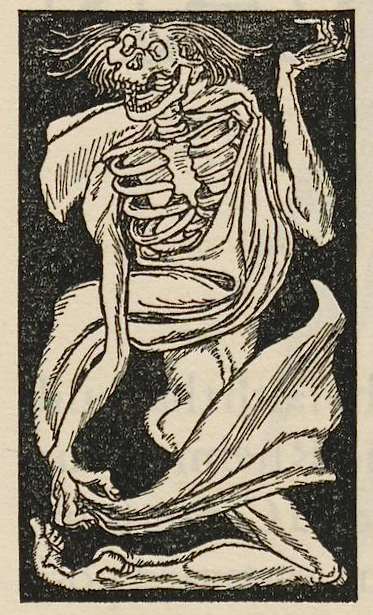 nemfrog: Death as a weird demon.  Illustration from the article, “The grotesque.” F