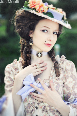 thats-not-victorian:  International Lolita Dayby Lizchen-R  Yes, I know very often Lolita fashion draws its aesthetics from the Victorian era, but this is not the case here.  This appears to be more 18th century-inspired.        