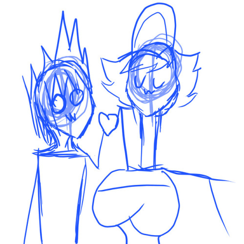 I Wanted To Draw Prompto And Cindy, Then Luna Said OwO, So I Said Fuck It.