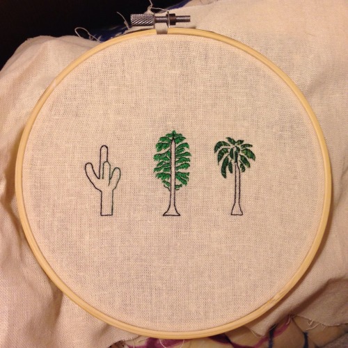 California flora embroidery