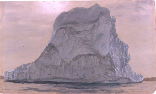 Frederic Edwin Church, Iceberg studies, 1859. Drawings. Via Cooper Hewitt Collection.