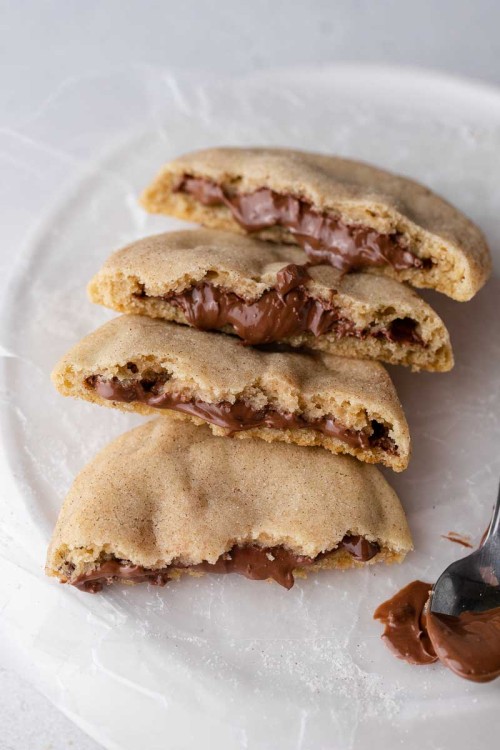 sweetoothgirl: Hazelnut Churro Cookies 