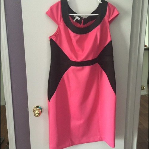 I just added this listing on Poshmark: Hot Pink and Black Club Dress. https://poshmark.com/listing/5