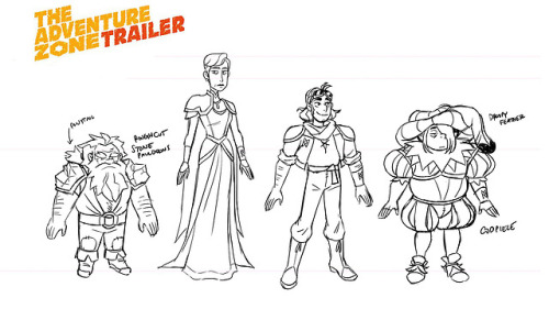 Trailer Process 03: Character Designs!@gullshriek and @goknights drew our character and costume desi