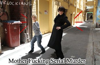 viclockians:  Cosplay recreation of the hilarious comic HERE by sweetlynumb Sherlock // John // Photographer 