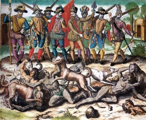 mr-ore:In 1513, the Spanish invader Vasco Nuñez de Balboa massacred 40 indigenous Panamanian Two-Spi
