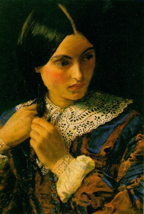 artist-millais:Beauty, John Everett MillaisMedium: oil,canvas