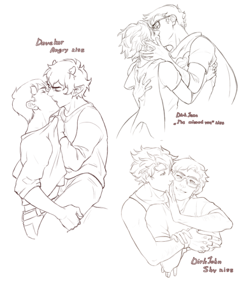 Some Kiss Meme Sketches From Discord