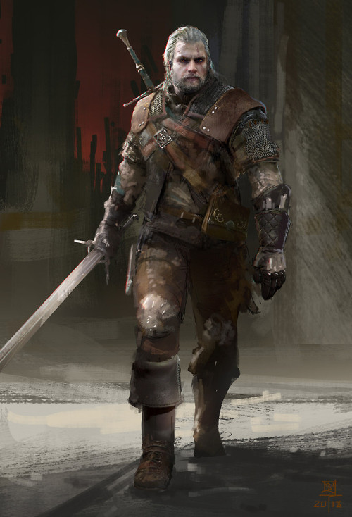 Geralt: Cavill Edition  MuYoung Kim www.artstation.com/artwork/z83W2