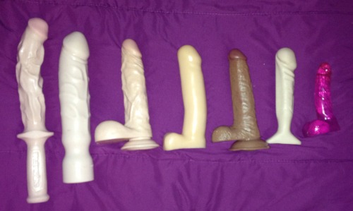 sexyphina: SOME of mine & Daddy’s toys! There’s still stuff at my house that didn’t get organize