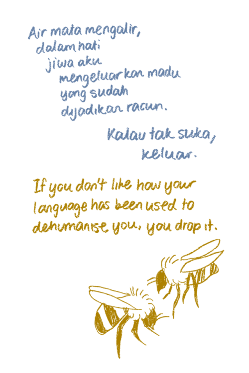 reimenaashelyee:A comic about my complicated feelings for Bahasa Malaysia, my country’s national lan