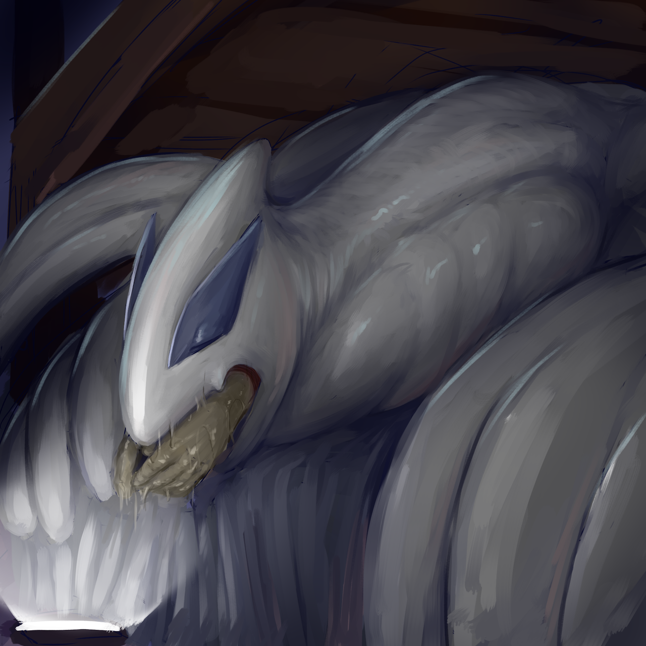 azathuravoresart:    Handling the Hunger  Sequel pic to this: http://www.furaffinity.net/view/24911280/Had