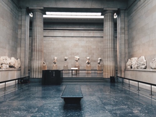 liberalartssociety: Monday morning in the Parthenon galleries at the British Museum.