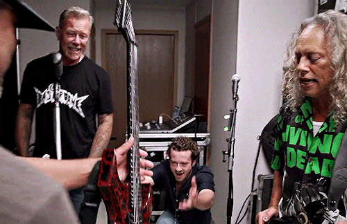 joseph-quinns:  We’d like to make an announcement. Metallica is now a five piece, guys!