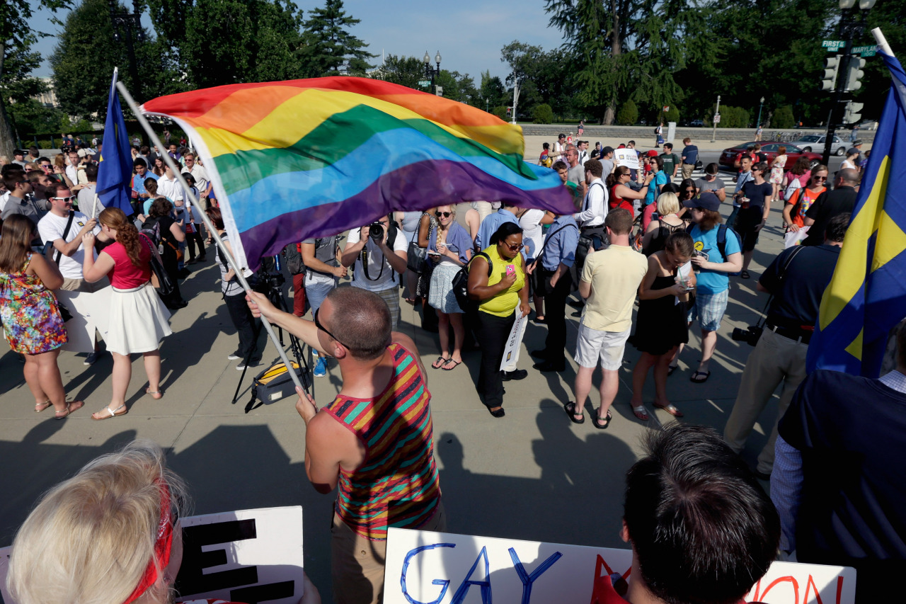 shadesandgoldbullets:  latimes:  Scenes of celebration following today’s rulings