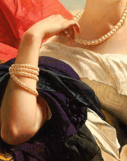 (Detail) Portrait of Leonilla, Princess of Sayn-Wittgenstein-Sayn,1843,Franz Xaver Winterhalter.