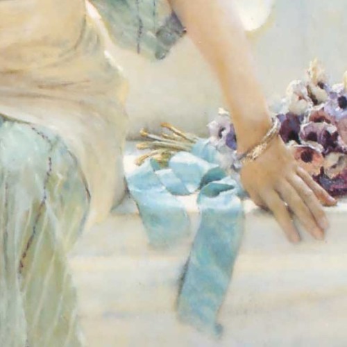 die-rosastrasse:  Blue in paintings of women ♥   Jules Joseph Lefebvre;   Édouard Bisson; François-Hubert Drouais;  Lawrence Alma Tadema; François Martin-Kavel; Christian Schloe; Irving Ramsay Wiles   