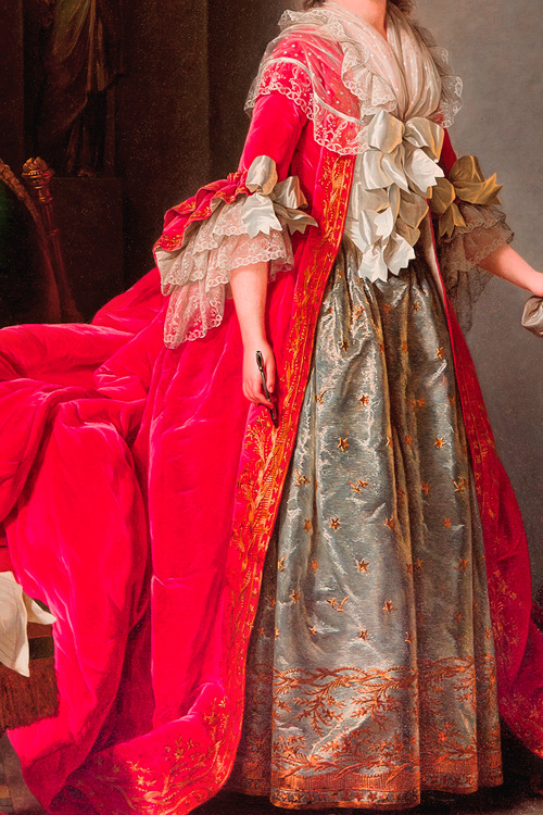 warpaintpeggy:  INCREDIBLE DRESSES IN ART (41/âˆž)Portrait of Madame AdÃ©laÃ¯de