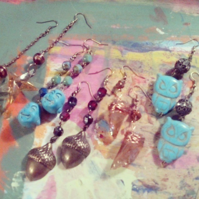 Spent the afternoon making jewelry for my shop! #jewelry #handmade #bohemian #boho #fashion #accessories #earrings