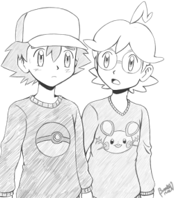 brentonpricen:  "I'm not really feeling it..." "Ehhh? But it looks good!" "I'm not so sure..." —In the event that Clemont convinces Ash to wear a dorky sweater with him Aside from sleeping this is what I’ve been working on. I may or may not pretty