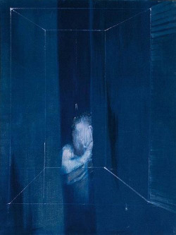 aparemfaton:  showmethe-monet:  Francis Bacon - Two Figures at a Window (1953)  Bacon’s painting are just so… And actually “Love Is the Devil: Study for a Portrait of Francis Bacon” is an interesting film