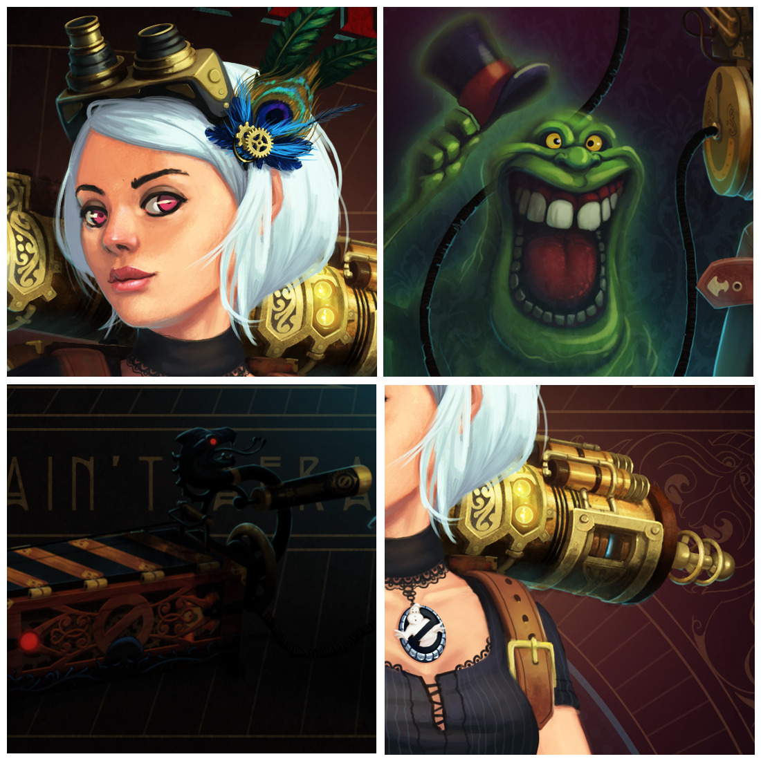 steampunktendencies:  Steampunk Ghostbusters by Patricio Berrios Lobos 