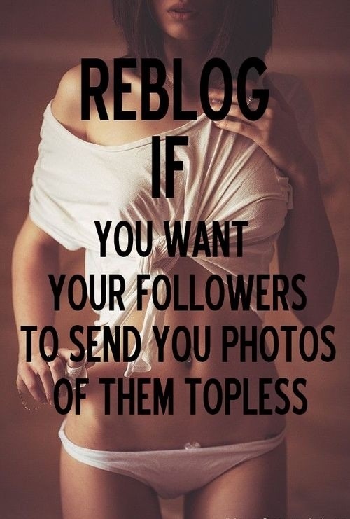 sexieststrangers:  girls-who-love-themselfs:  Topless Tuesday submissions please
