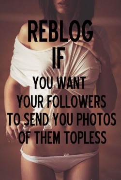 sexieststrangers:  girls-who-love-themselfs:  Topless Tuesday submissions please   Add in (^S^) to the pic and send em our way!
