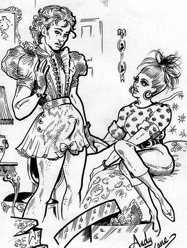 eichmanns:  naughty sissies exposing their clitties