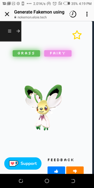 Some Fairy Type Nokemon for your viewing pleasure.From left to right, we have a corn-like sweetheart