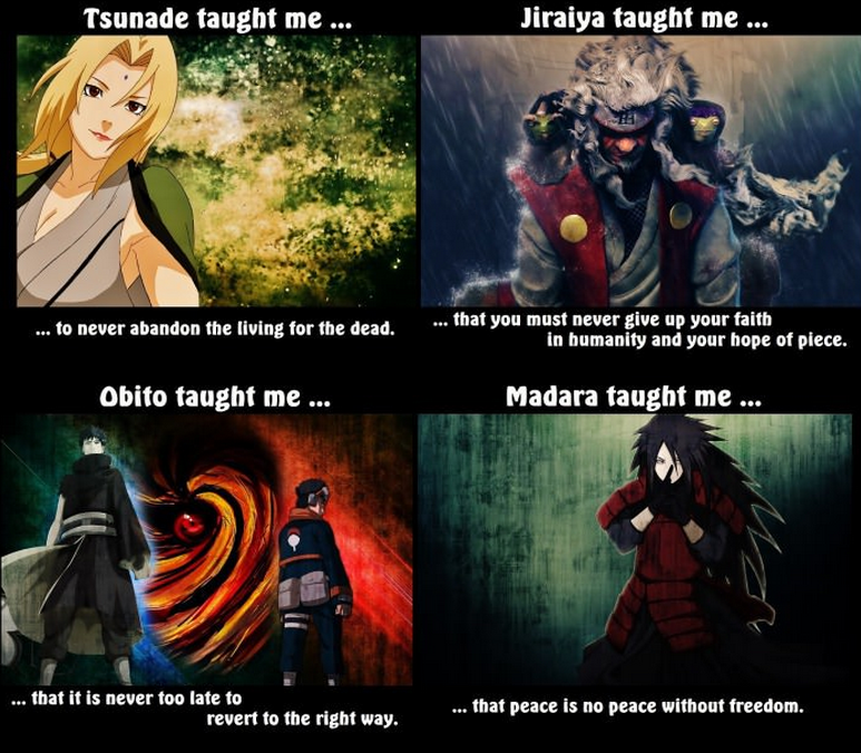 Life-Lessons that Naruto characters taught us